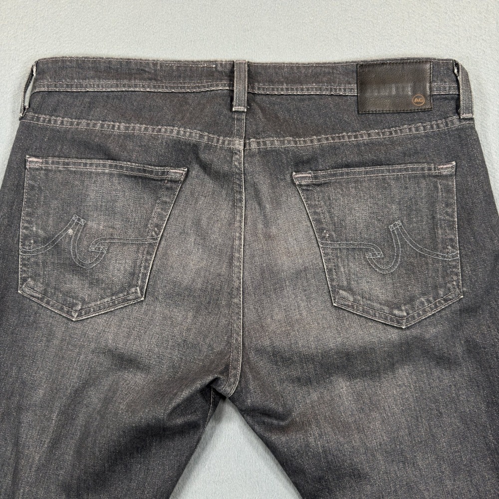 AG Adriano Goldschmied The Dylan Slim Skinny Jeans Black Faded Size 36x32